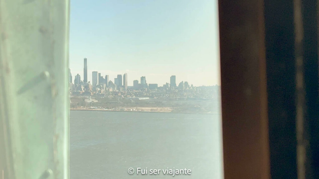 Vista da Coroa da estátua da Liberdade Nova York