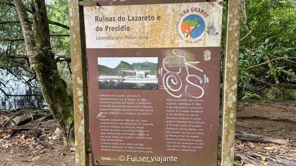 Ruínas do Lazareto. Foto: Fui ser viajante