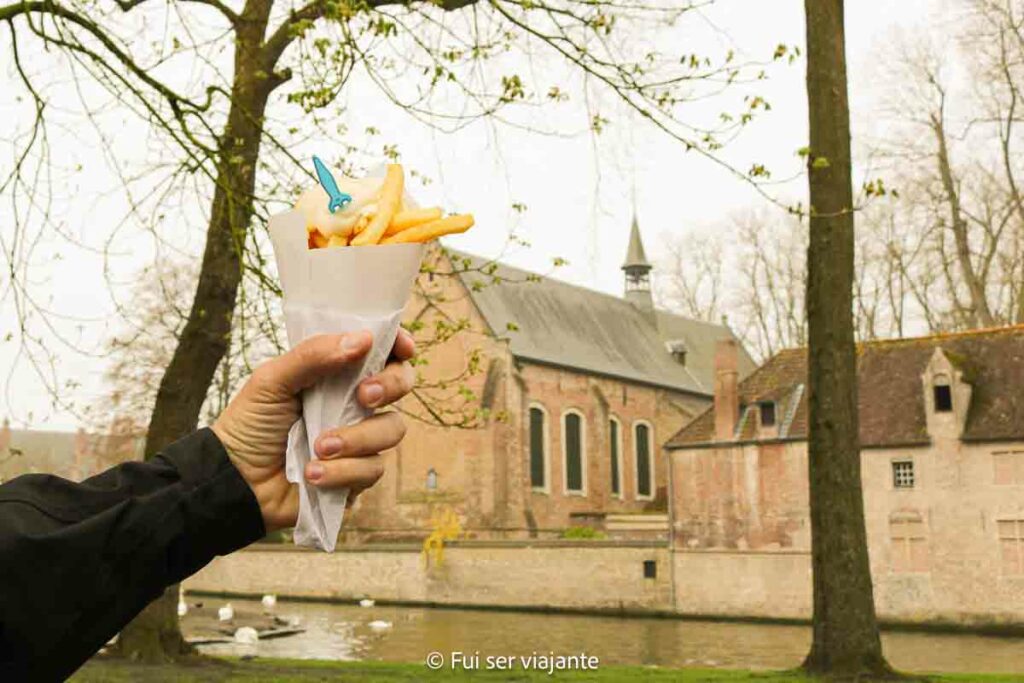 Batata frita em Bruges