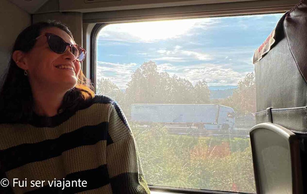 Viajando de trem entre Roma e Florença