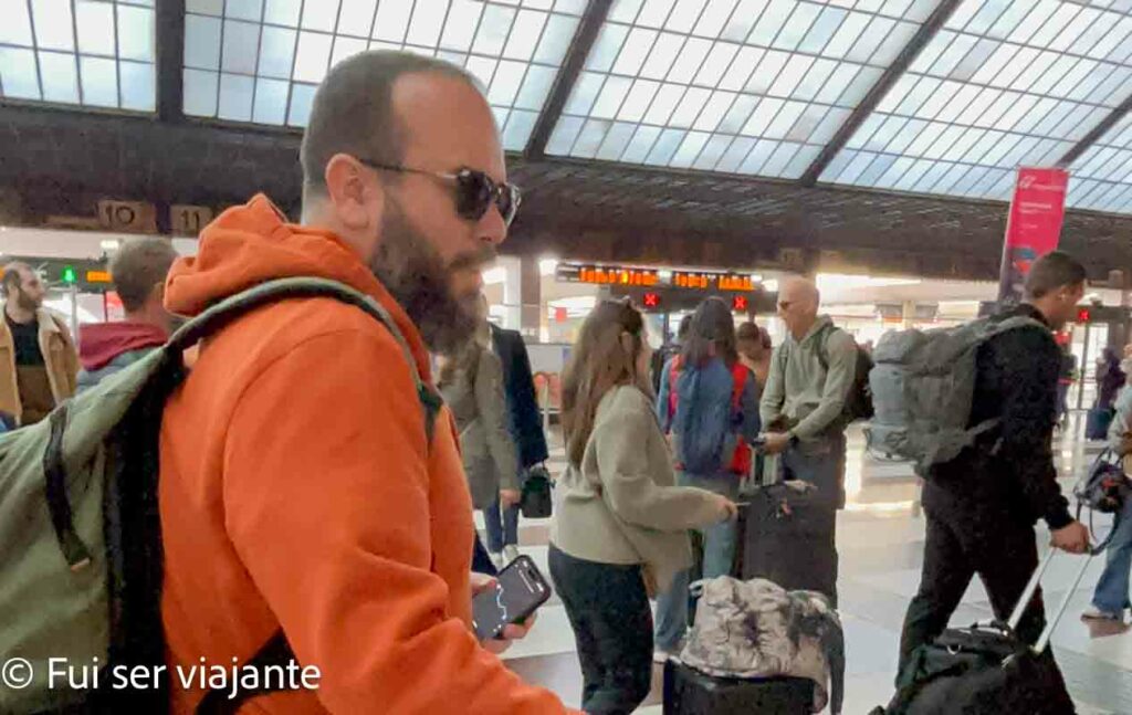 Desembarque na estação Santa Maria Novella