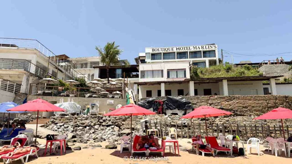 Praia do centro em Pipa