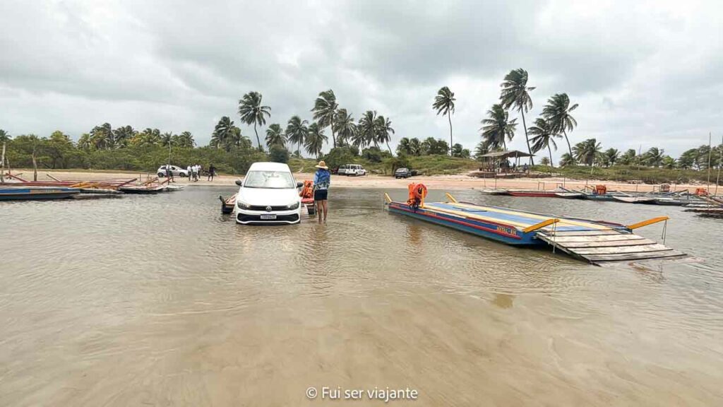 Travessia do rio Catu