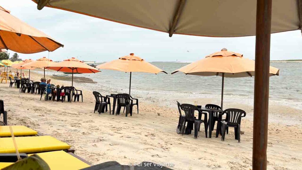 Barraca Central em Barra do Cunhau