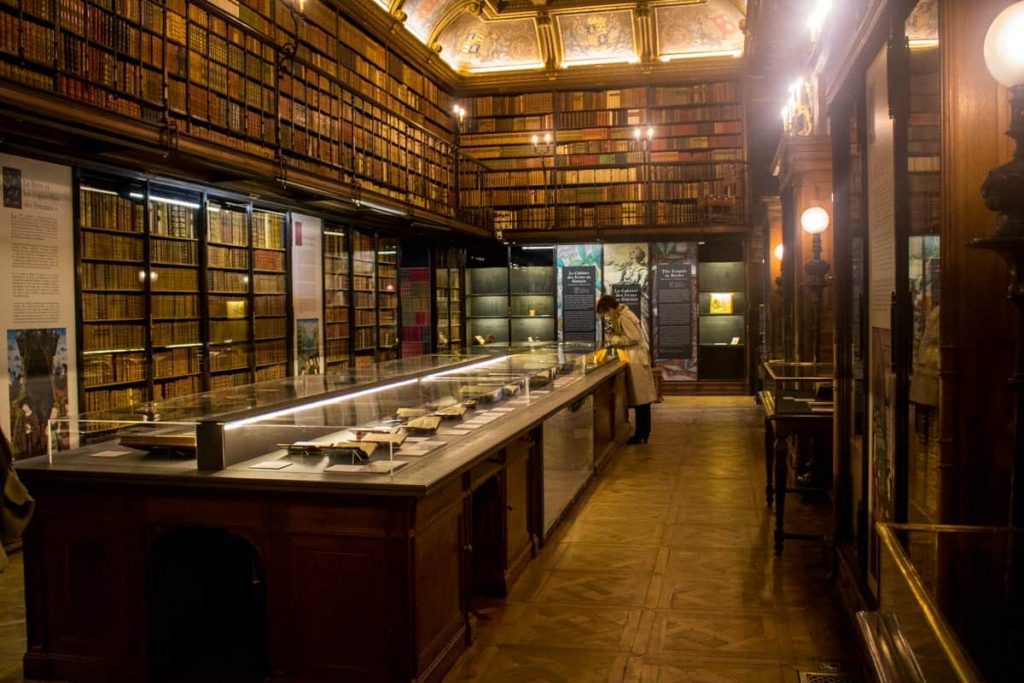 Biblioteca dos jardins de Chantilly. Foto: Fui ser viajante