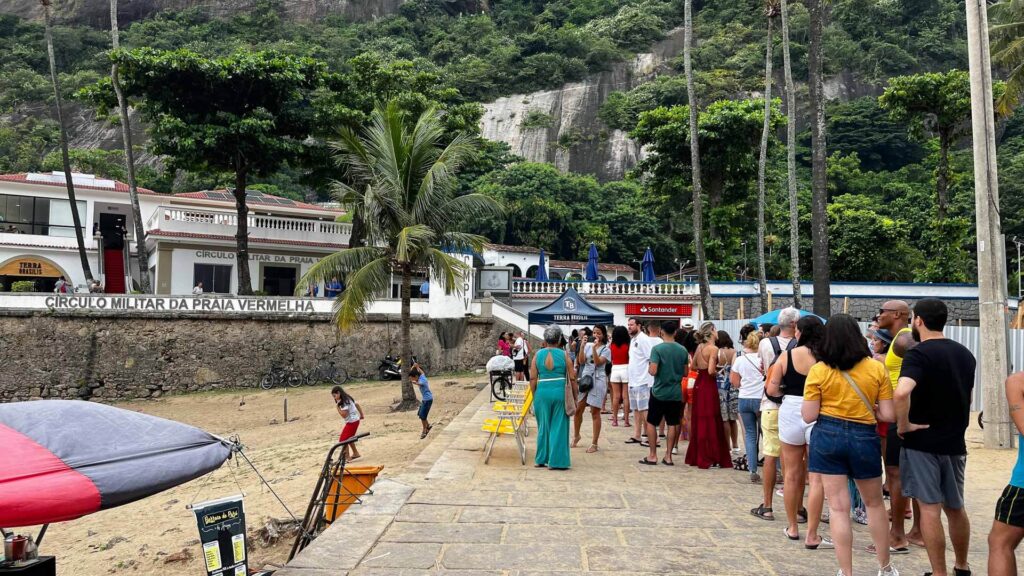 Fila no restaurante Terra Brasilis, Urca