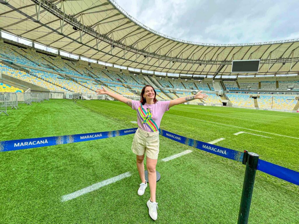 O Tour Maracanã visto de dentro do estádio. Foto: Fui Ser Viajante