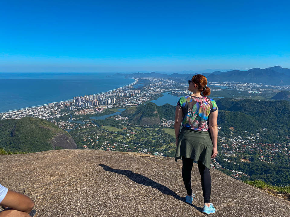 Vista da Zona Oeste e da Barra da Tijuca a partir da Pedra Bonita Trilha da Pedra Bonita. Foto: Fui Ser Viajante